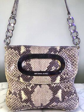 Michael Kors Berkley Snake Embossed Crossbody Bag